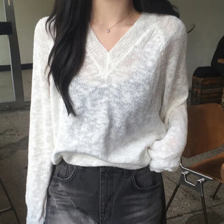 V-neck knit (5 colors)