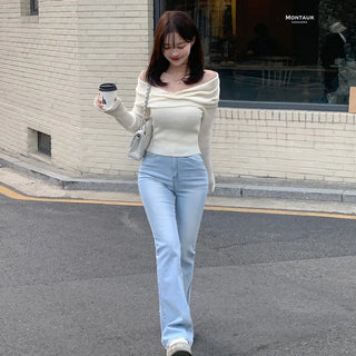 Spun Wash Bootcut Light Denim Pants