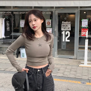 Star Slim Cropped T-Shirt (3 colors)