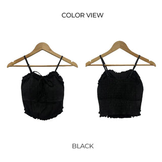 Shirred tiered mini skirt (3 colors)