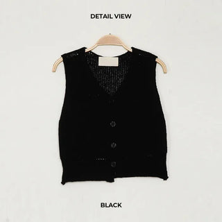 Summer knit sleeveless vest