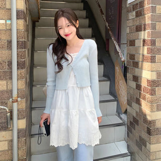 V-neck cardigan (7 colors)