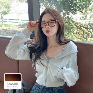 Daily thick-frame glasses (2 colors)