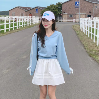 Ribbon-line sweatshirt (5 colors)
