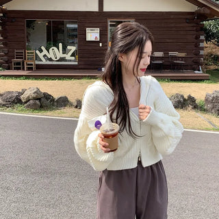 2-Way Twist Knit Hoodie (4 colors)