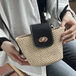 Medium Buckle Flap Mini Crossbody Bag (2 colors)