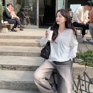 V-neck knit (5 colors)