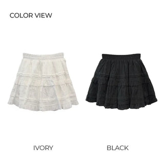 Frilled tiered skirt (2 colors)