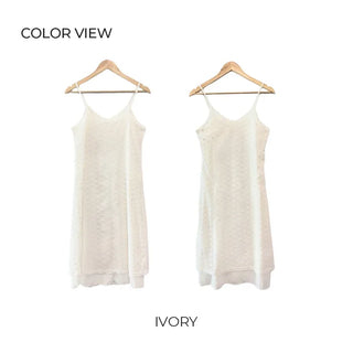 V-neck layered strap dress