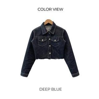 Cropped denim jacket