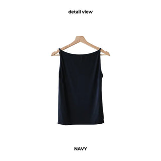 Boat neck sleeveless