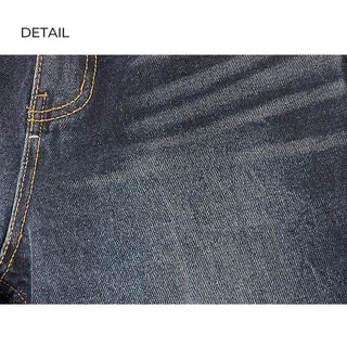 Washed wide denim pants