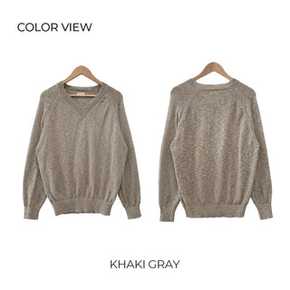 V-neck knit (5 colors)