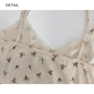 Flower lace sleeveless top (2 colors)