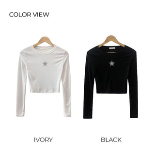 Star Slim Cropped T-Shirt (3 colors)