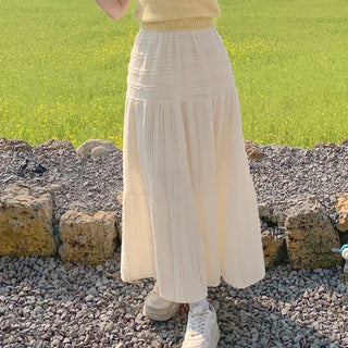 [Lined] Lace Long Skirt (3 colors)