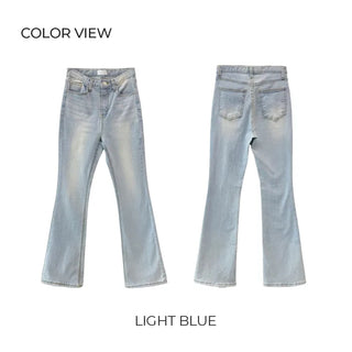 Spun Wash Bootcut Light Denim Pants