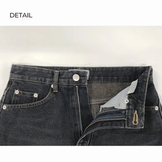Cat Wash Denim Mini Skirt