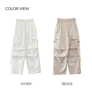 Cotton strap cargo pants (5 colors)