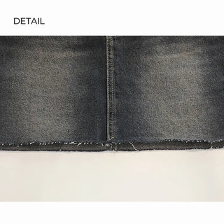 Cat Wash Denim Mini Skirt