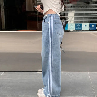 2-Way Line Wide Denim Pants (2 colors)