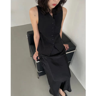 linen v neck vest (2c)