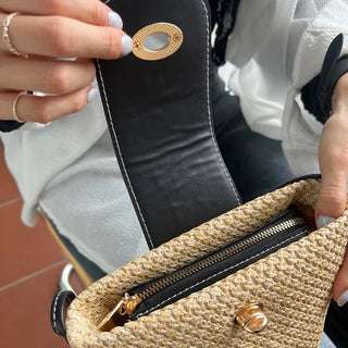 Medium Buckle Flap Mini Crossbody Bag (2 colors)