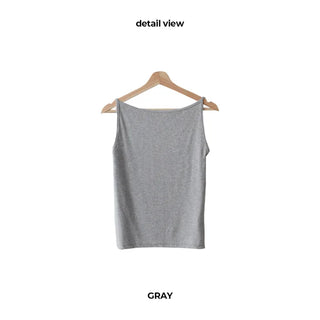 Boat neck sleeveless