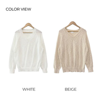 V-neck knit (5 colors)