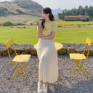 [Lined] Lace Long Skirt (3 colors)