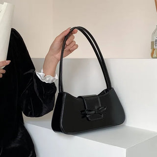 Ballet Core Ribbon Baguette Shoulder Bag