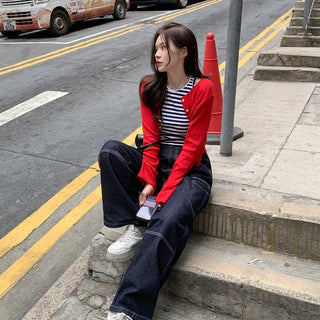 Flower Punching Round Cardigan (3 colors)