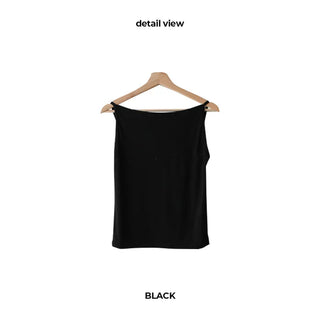 Boat neck sleeveless