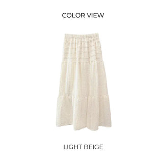 [Lined] Lace Long Skirt (3 colors)