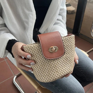 Medium Buckle Flap Mini Crossbody Bag (2 colors)