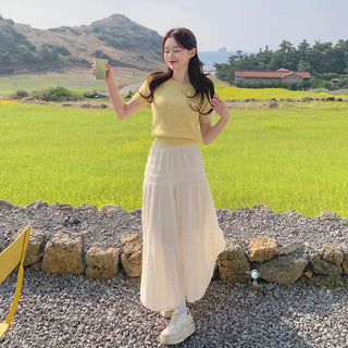Bagel Puff Short-Sleeve Knit (3 colors)