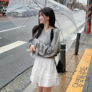 Ribbon-line sweatshirt (5 colors)