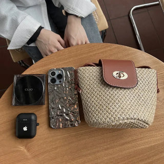 Medium Buckle Flap Mini Crossbody Bag (2 colors)