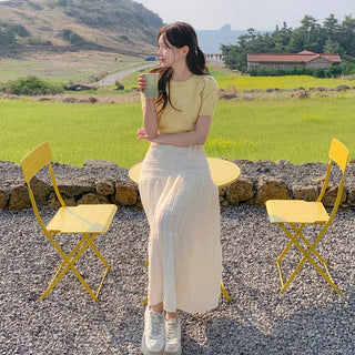 Bagel Puff Short-Sleeve Knit (3 colors)