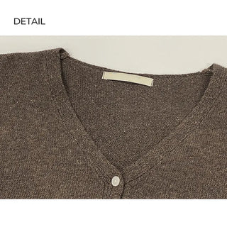 V-neck knit cardigan (8 colors)