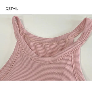 Sleeveless top with halter cups (5 colors)