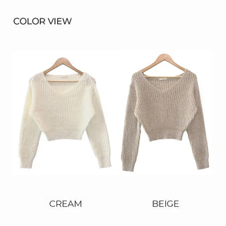 Soft V-neck knit (6 colors)