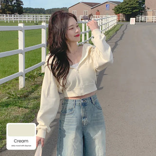 Pile Cropped Hoodie (7 colors)