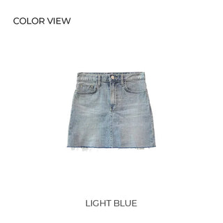 Span denim skirt (2 colors)