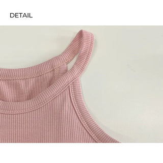 Sleeveless top with halter cups (5 colors)