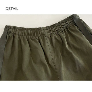 Cotton strap cargo pants (5 colors)