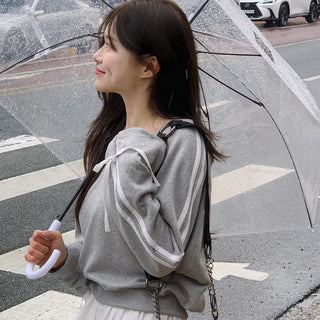 Ribbon-line sweatshirt (5 colors)