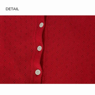 Flower Punching Round Cardigan (3 colors)