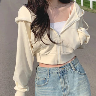 Pile Cropped Hoodie (7 colors)