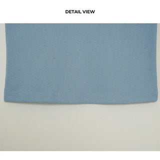 Ribbed Basic Round Sleeveless